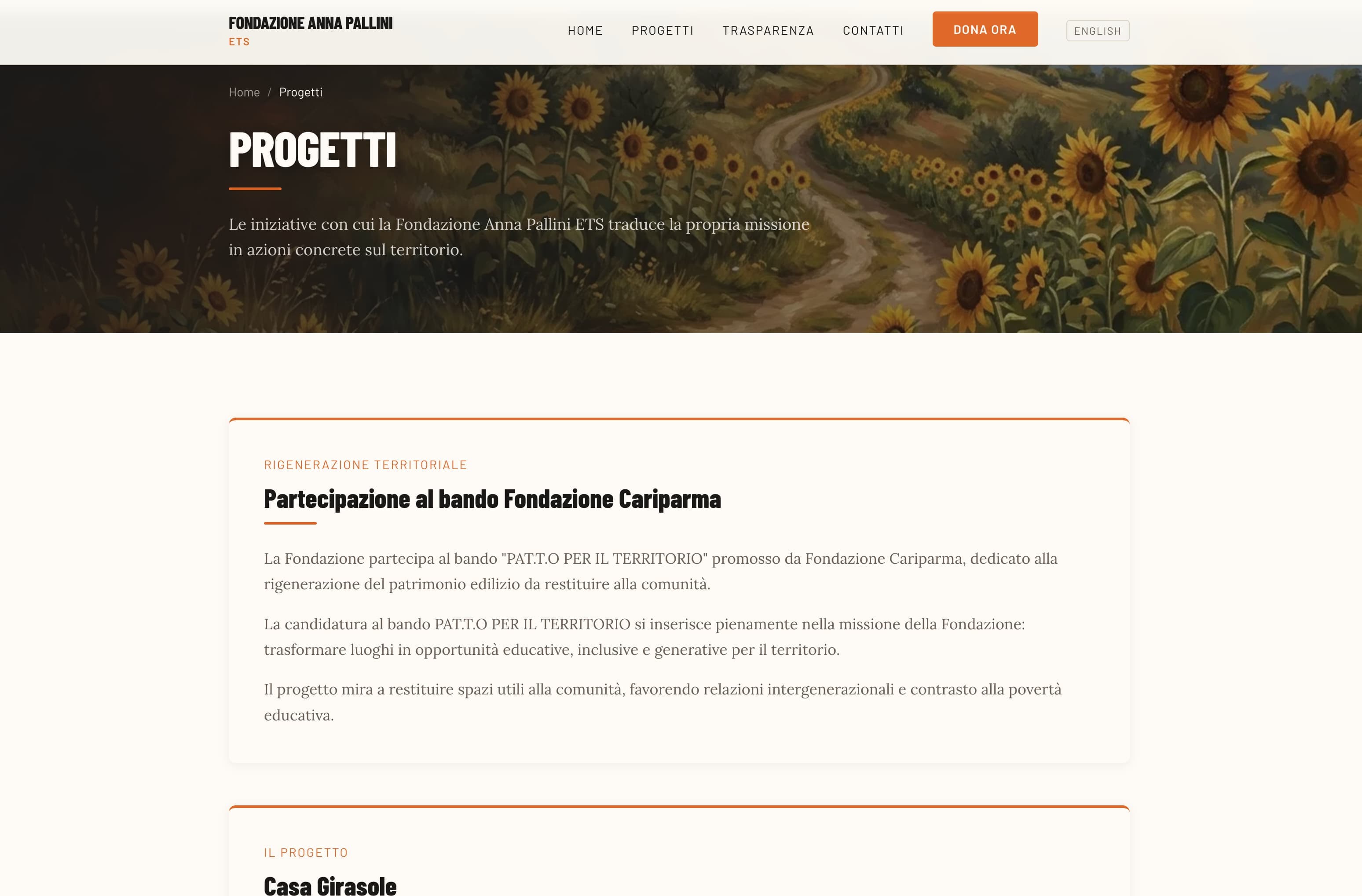 Website — Fondazione Anna Pallini ETS - Image 2 Website — Fondazione Anna Pallini ETS - Gallery Image 2 - by Francesco Fontanesi