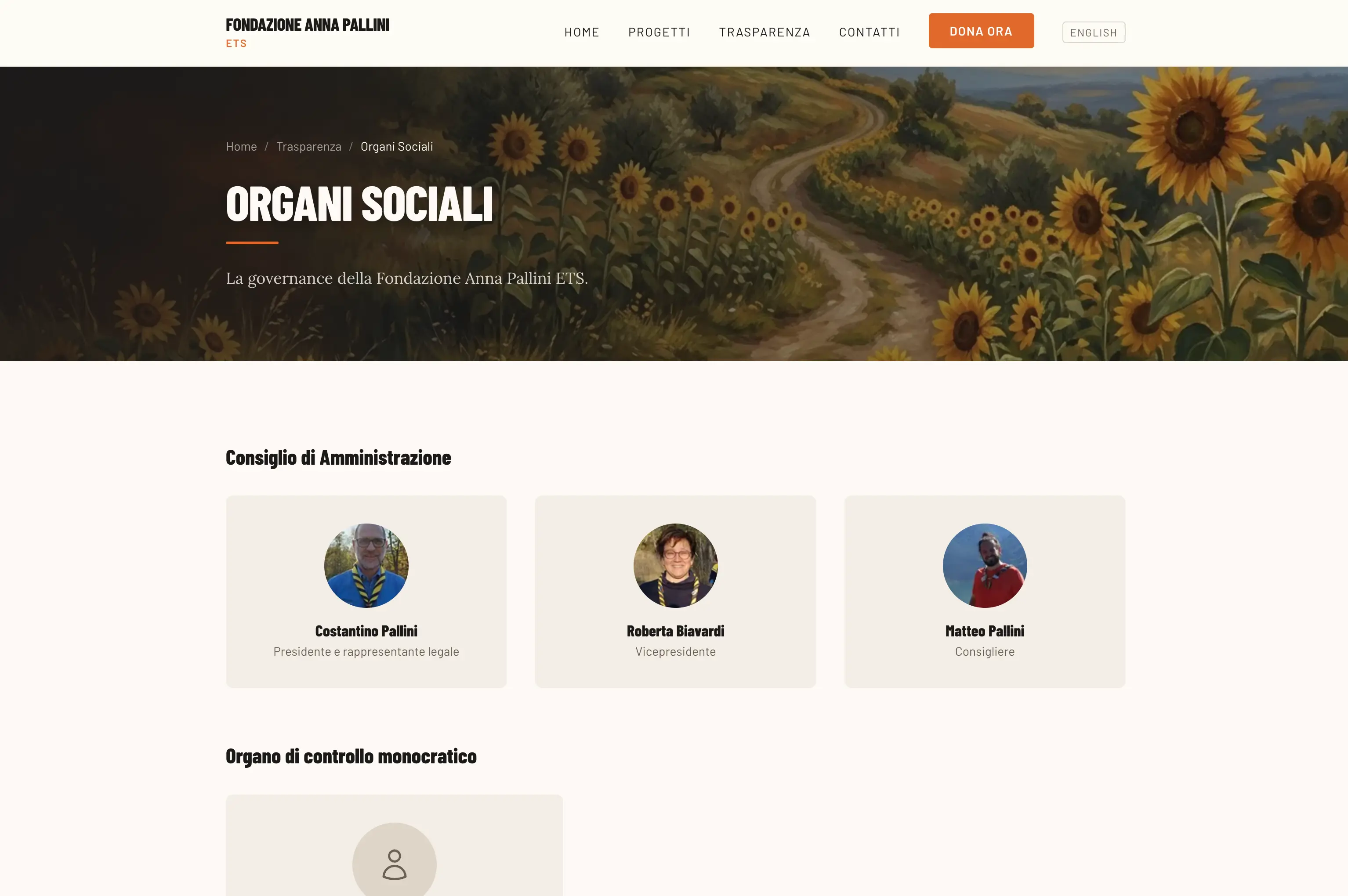 Website — Fondazione Anna Pallini ETS - Image 3 Website — Fondazione Anna Pallini ETS - Gallery Image 3 - by Francesco Fontanesi